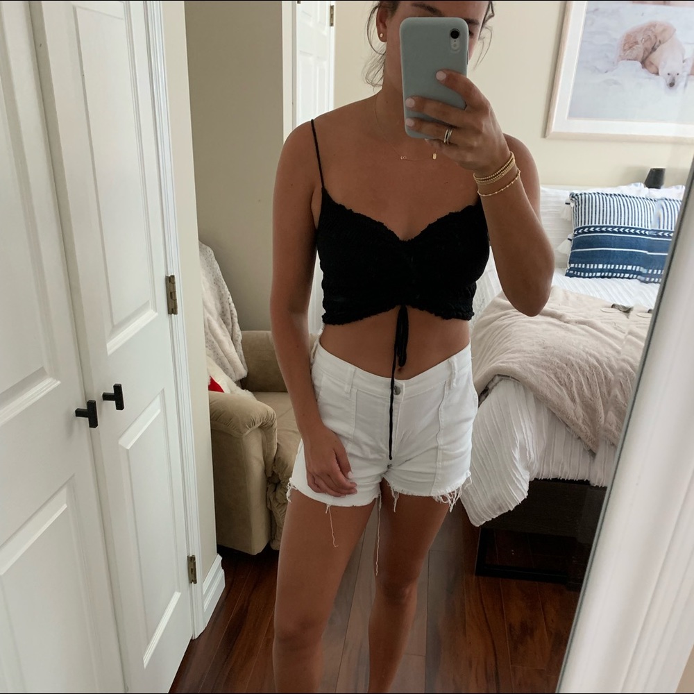 Black crop top